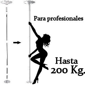 Barra de pole dance profesional para gimnasios